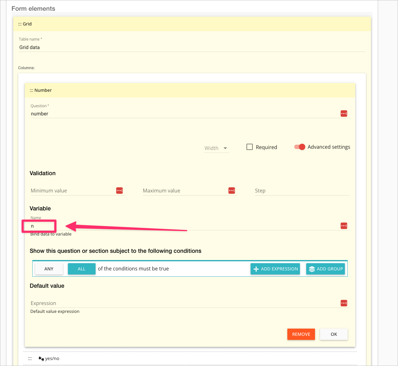 MyDocSafe grid widget - add a variable to the column