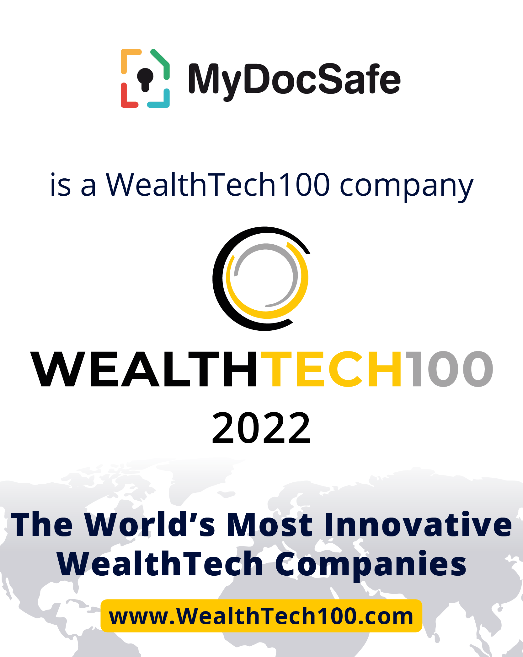 MyDocSafe is a WealthTech100 company