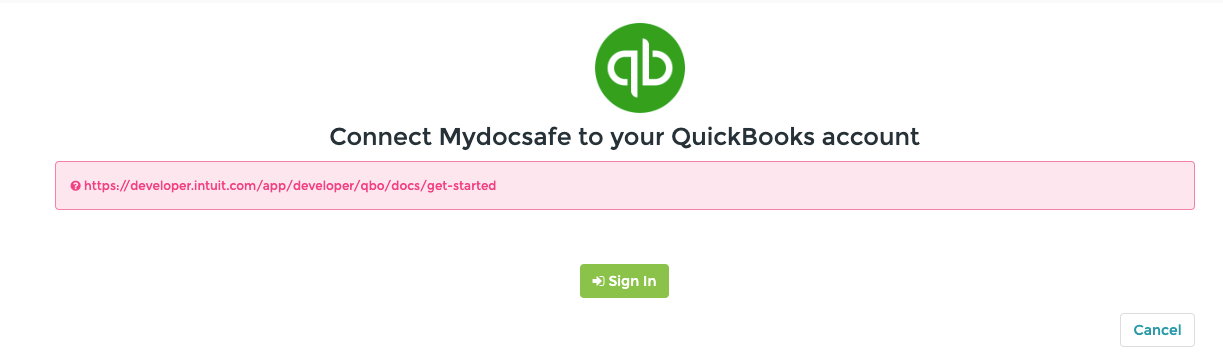 MyDocSafe and Quickbooks