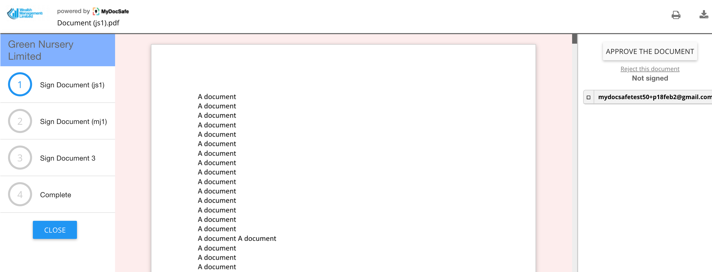 mydocsafe document management