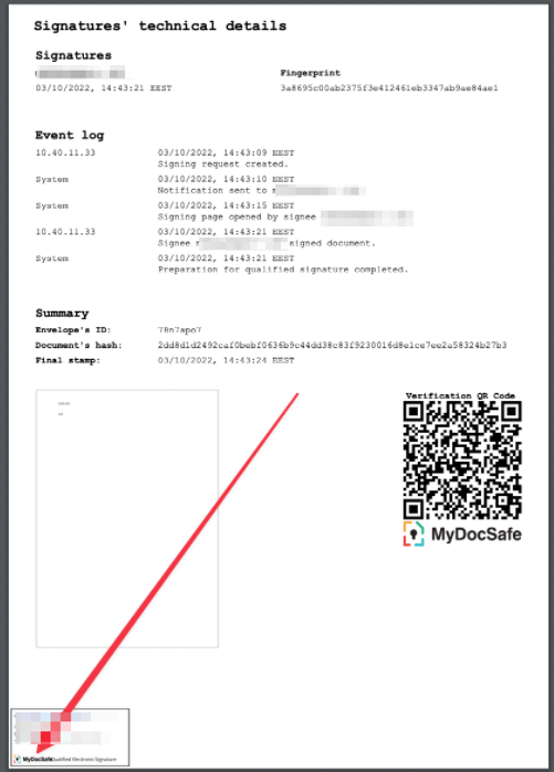 Qualified Electronic Signature - stamp 1