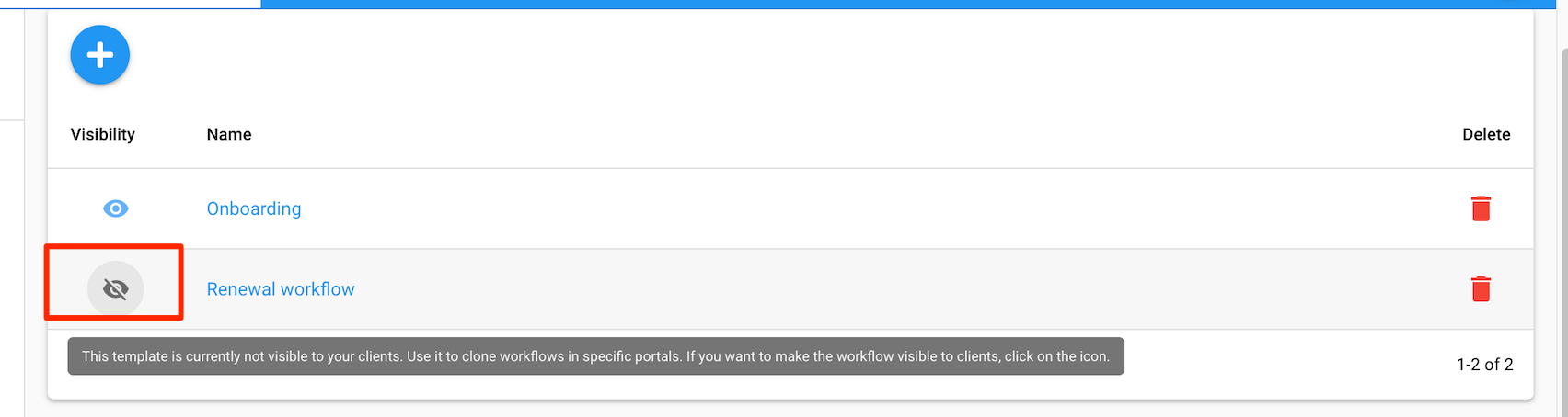 MyDocSafe workflow make invisible