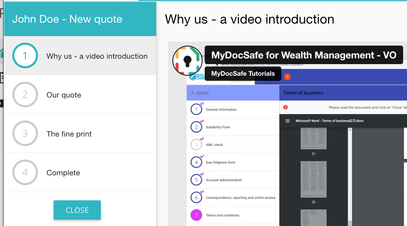 MyDocSafe SalesFlows - our business proposals platform