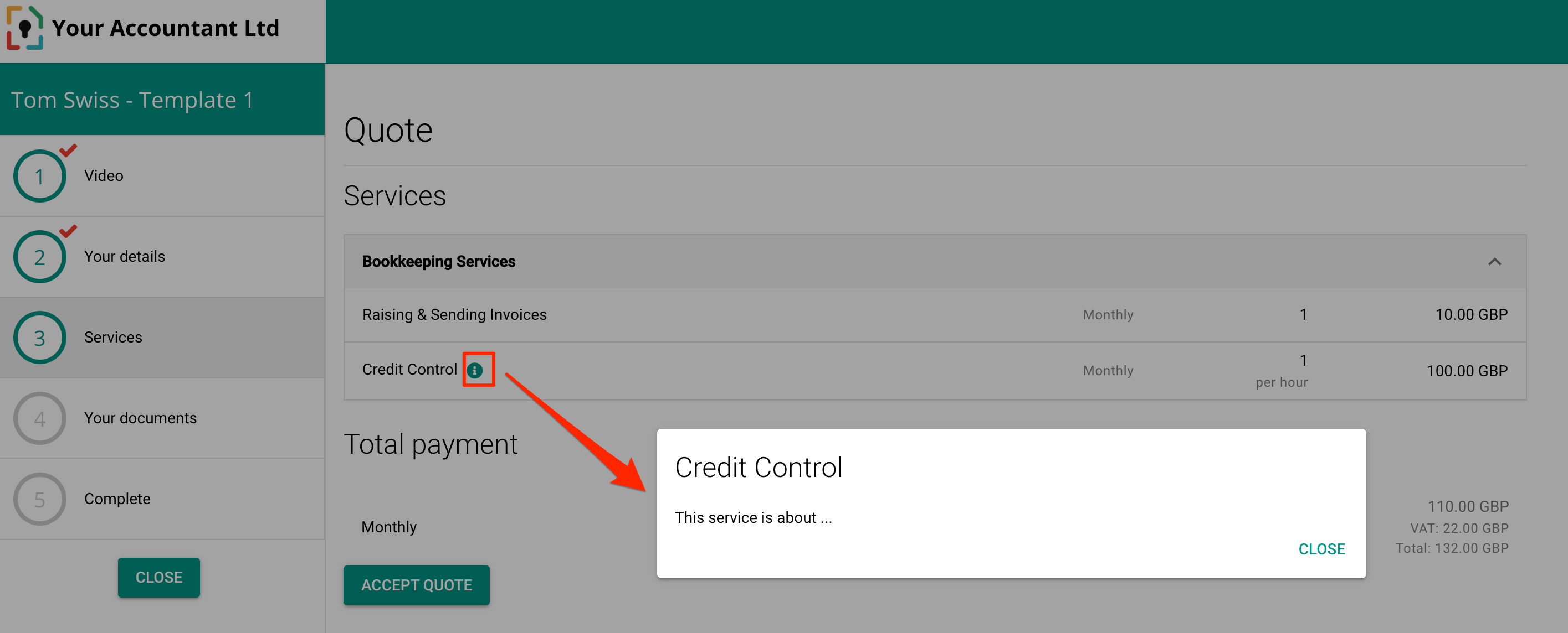 MyDocSafe Services Description in workflows 2