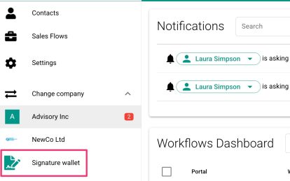 MyDocSafe Signature wallet 2