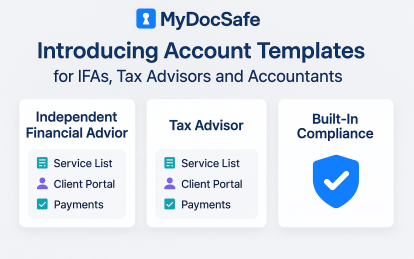 MyDocSafe Account Templates for IFAs