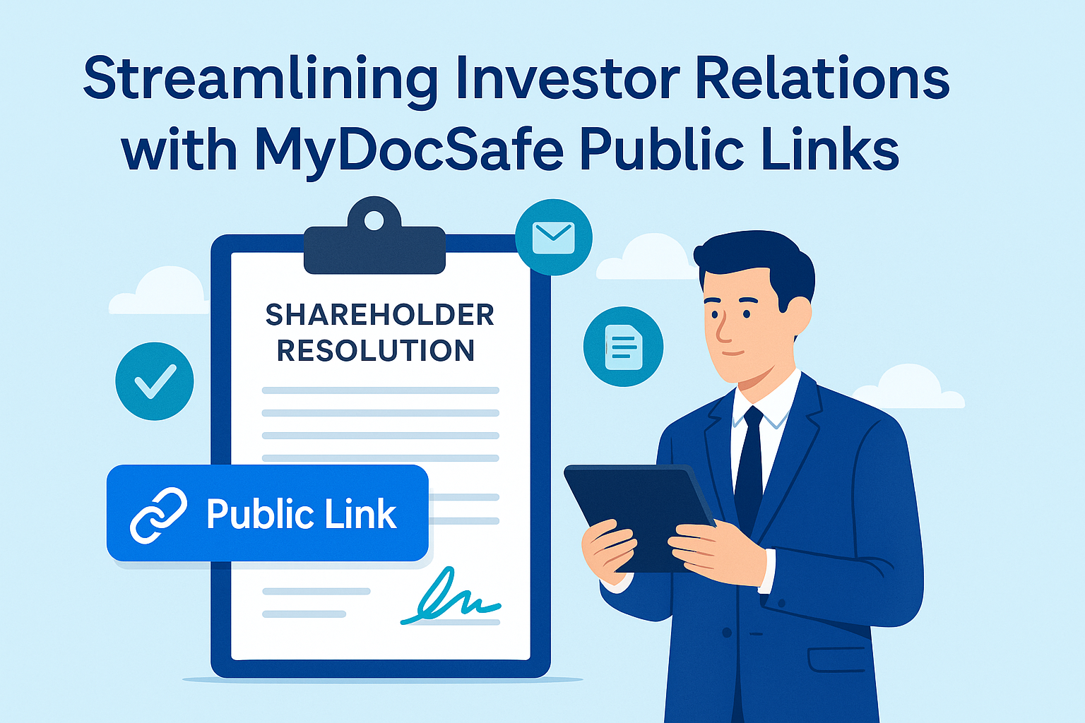 Streamlining investor relations with mydocsafe public link