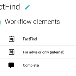 FactFind forms - internal sections